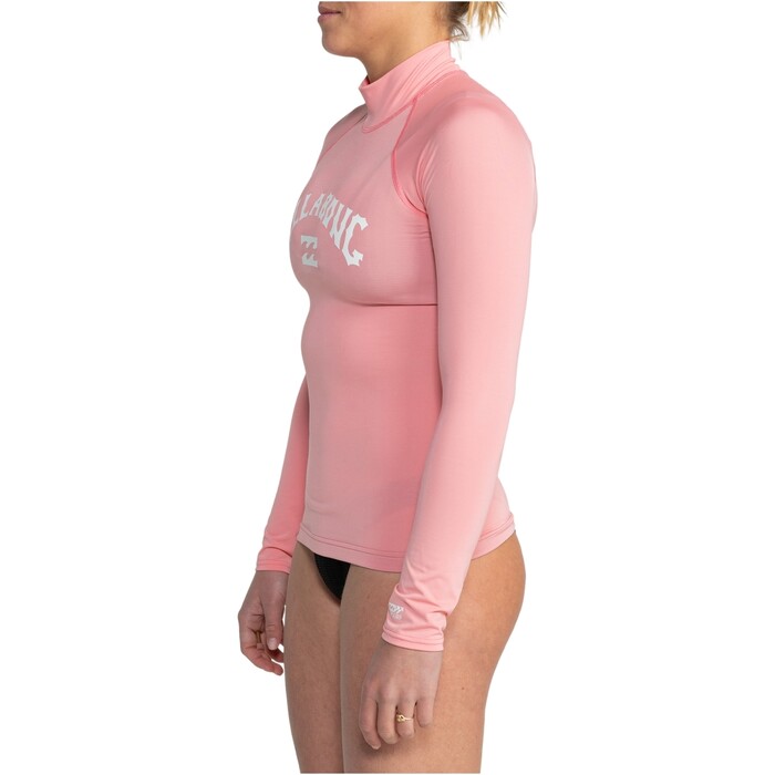 2024 Billabong Frauen Tropic Surf Langarm Lycra-Weste EBJWR03020 - Flamingo